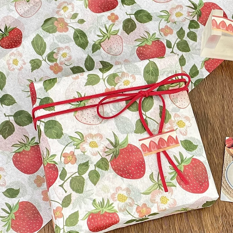 Printed Tissue Paper-Strawberry