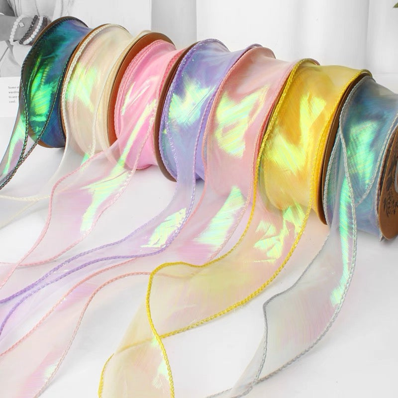 Holographic Fishtail Yarn Ribboon