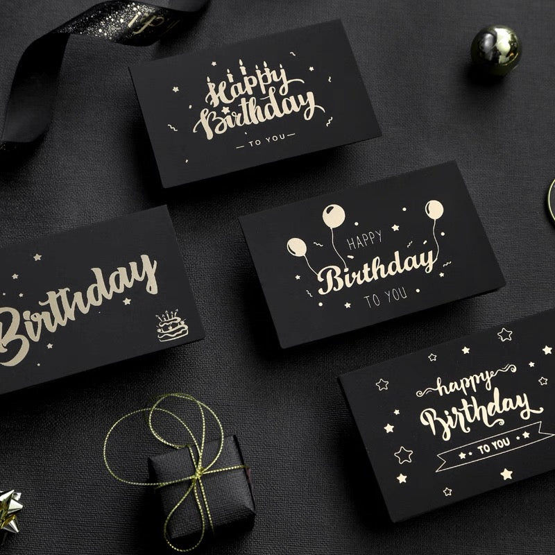 Happy BIrthday Black Card