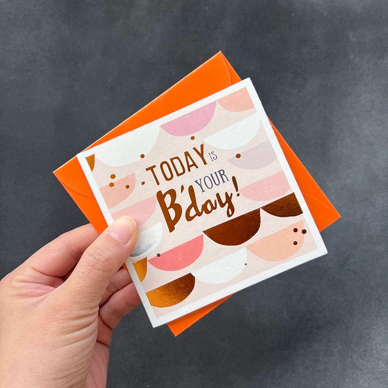 Golden Foil Happy Birthday Card