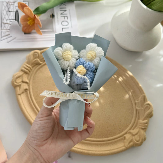 Mini Crochet Floral Bouquet