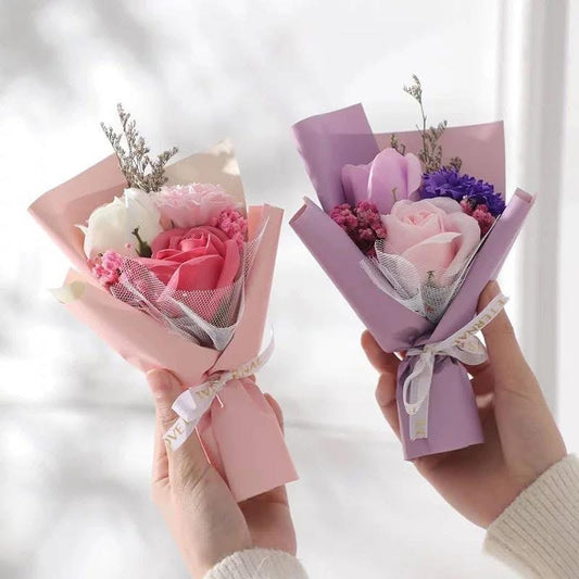 Mini Floral Bouquet-Double Rose