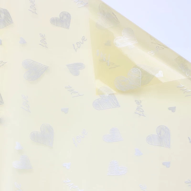 Love Transparent Wrapping Paper