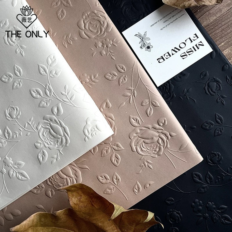 Rose Embossed Paper