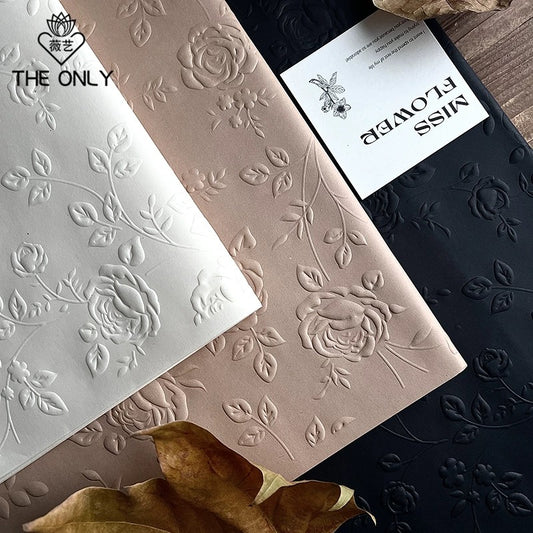 Rose Embossed Paper