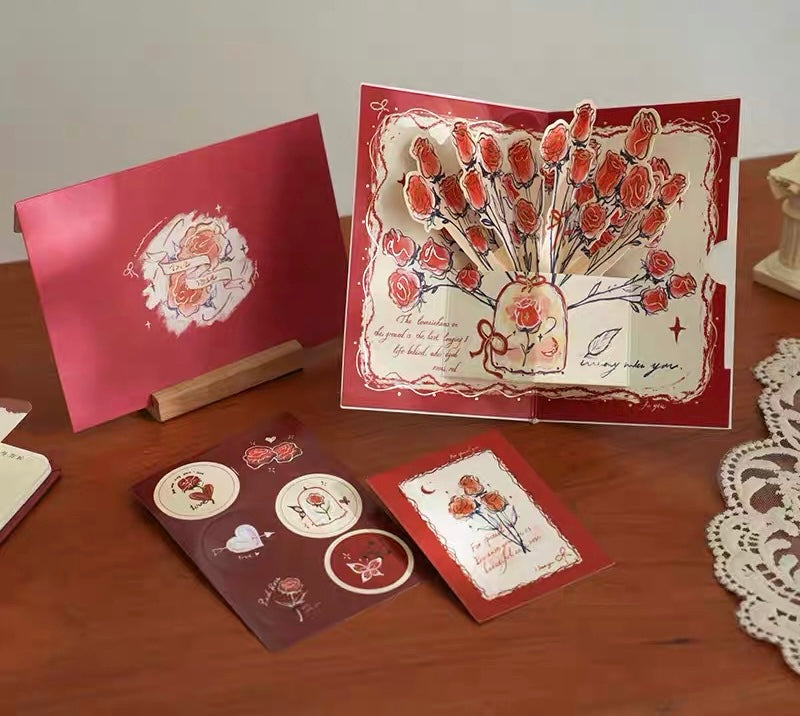 Rose Popup Card