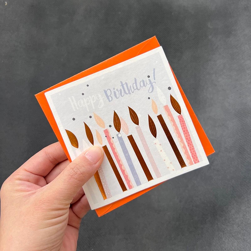 Golden Foil Happy Birthday Card