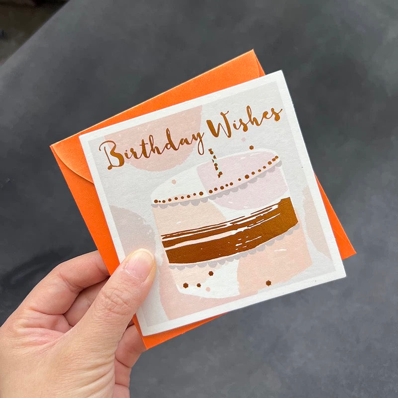 Golden Foil Happy Birthday Card