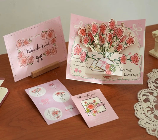 Rose Popup Card