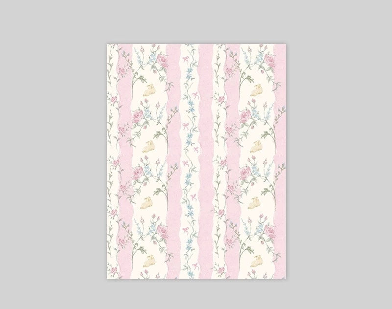 Bunny Floral Wrapping Paper