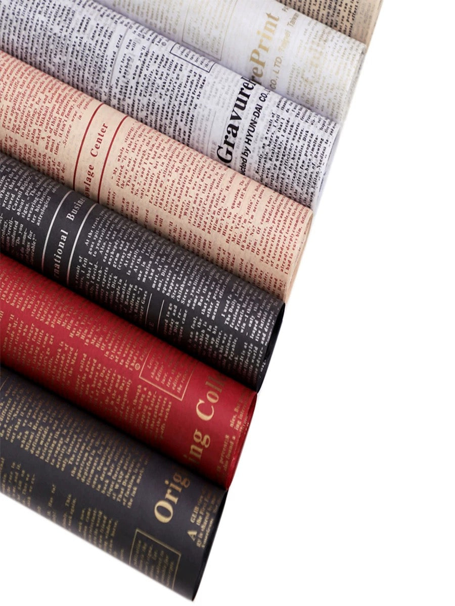 Newspaper Print Tissue Paper