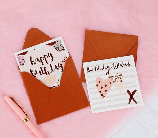 Golden Foil Happy Birthday Card