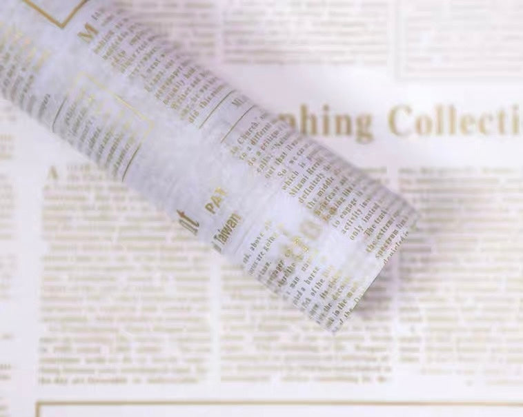 Newspaper Print Tissue Paper
