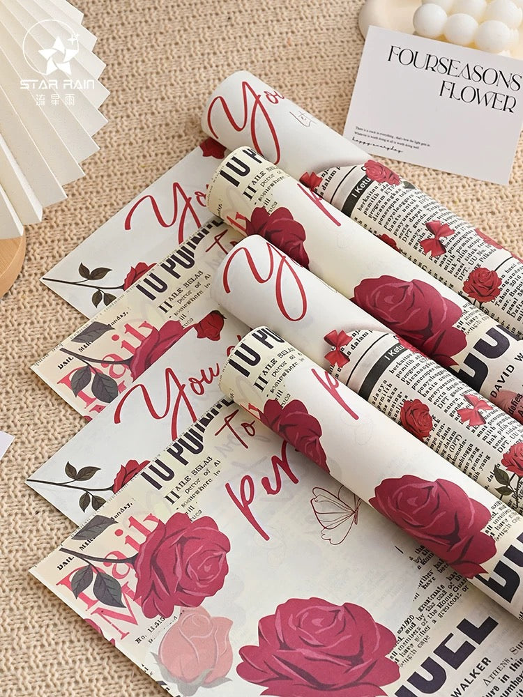 Rose Printed Paper