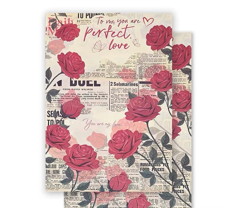 Rose Printed Paper