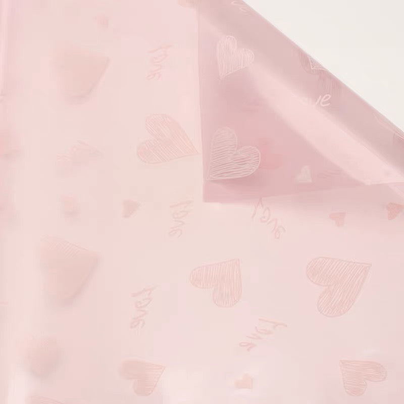Love Transparent Wrapping Paper