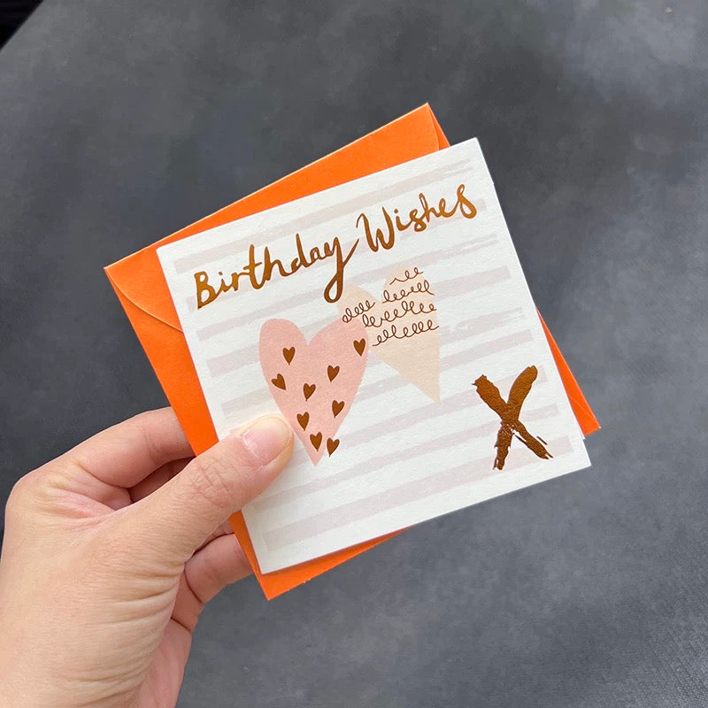 Golden Foil Happy Birthday Card
