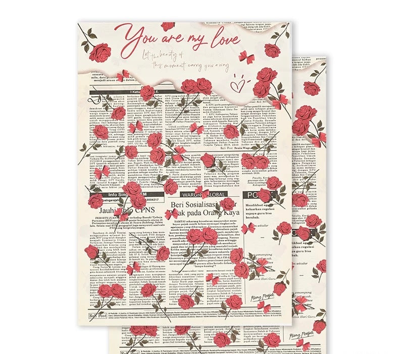 Rose Printed Paper
