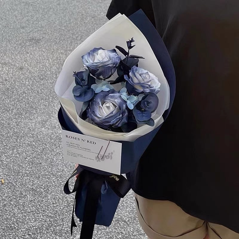 Velvet Blue rose Bouquet