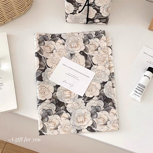 Printed Tissue Paper-Black Rose