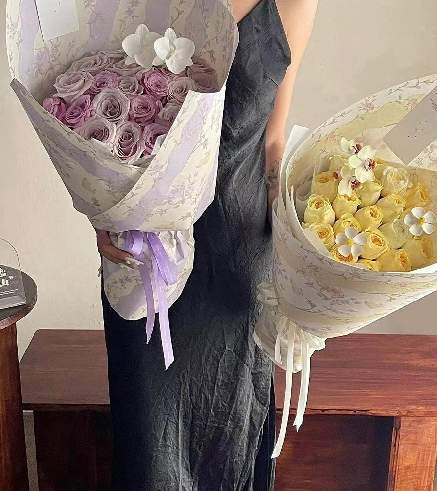 Bunny Floral Wrapping Paper