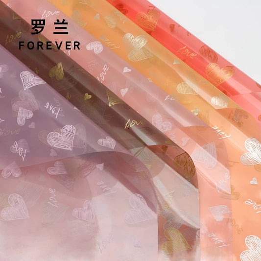 Love Transparent Wrapping Paper