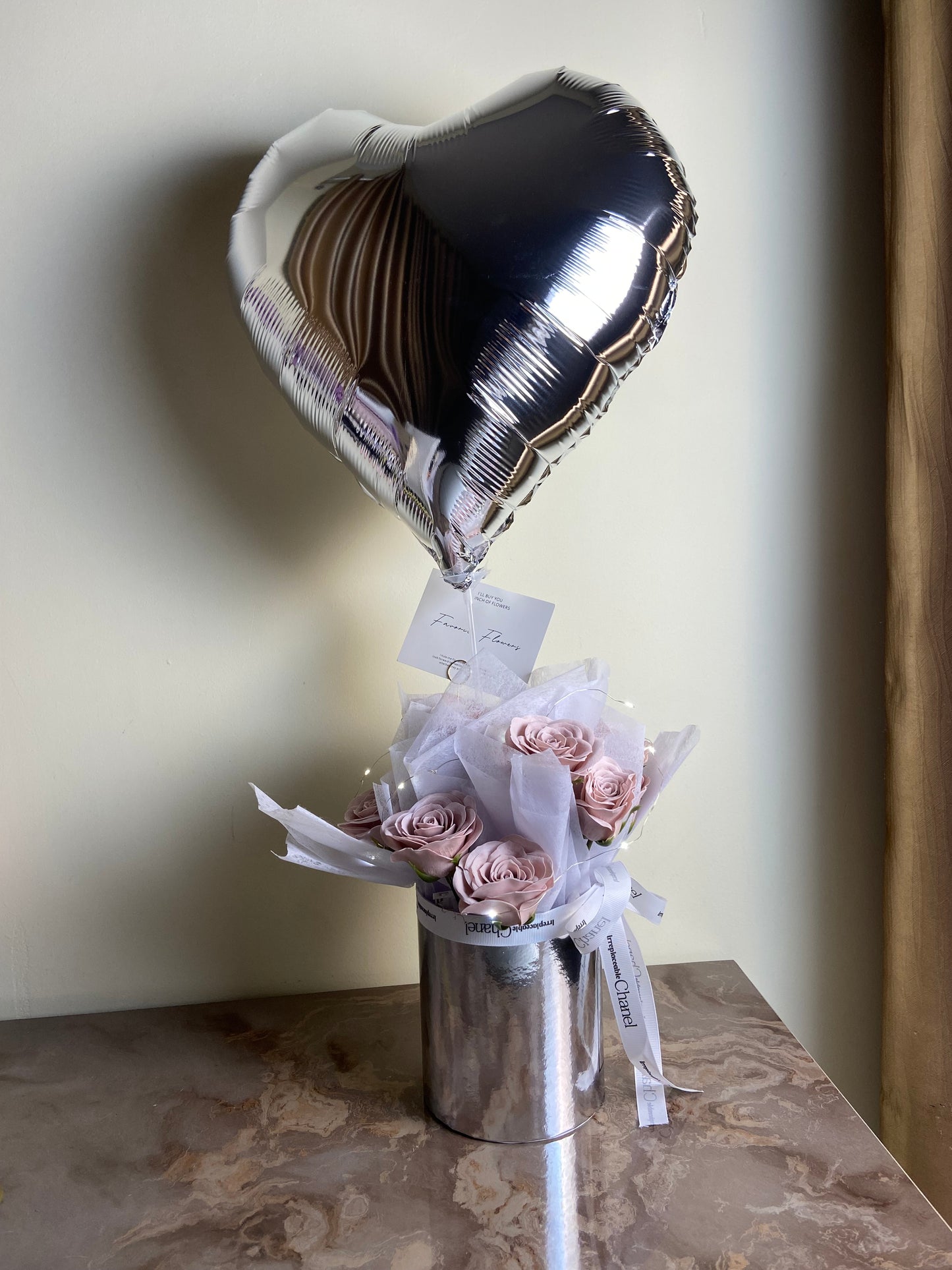 Rose Madam Bouquet-Silver
