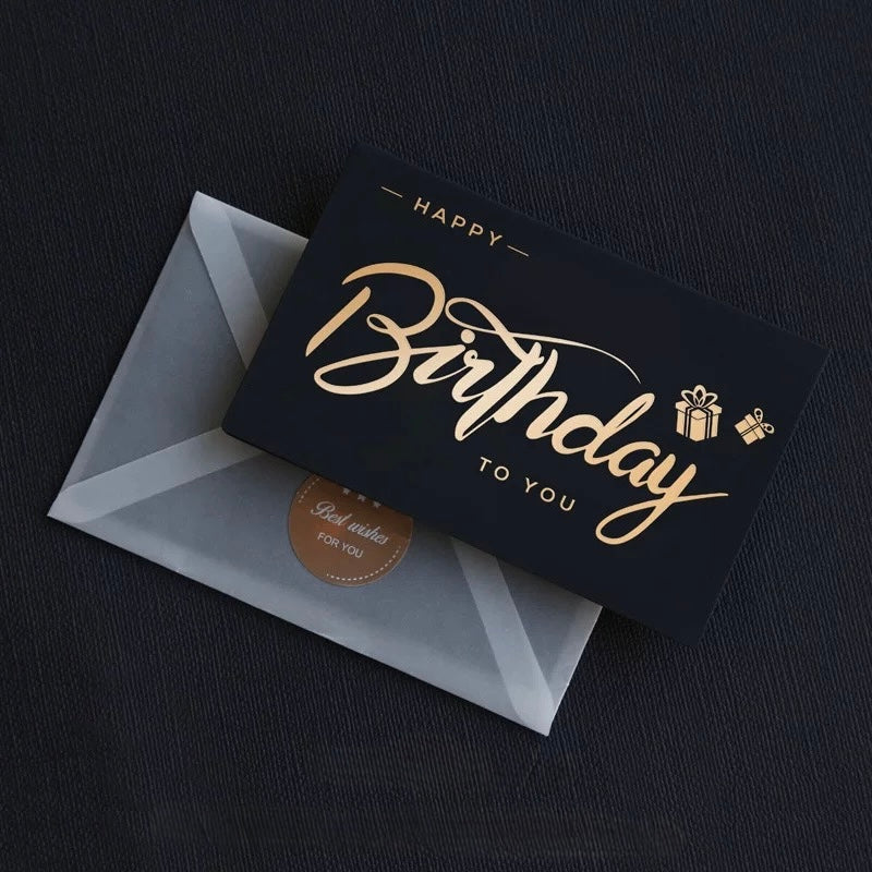 Happy Birthday Black Card