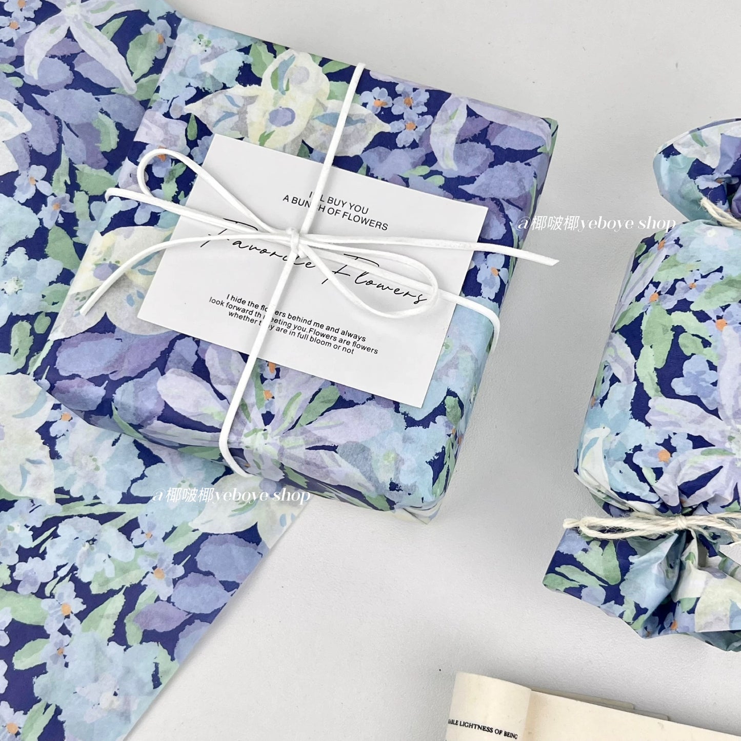 Printed Tissue Paper-Blue