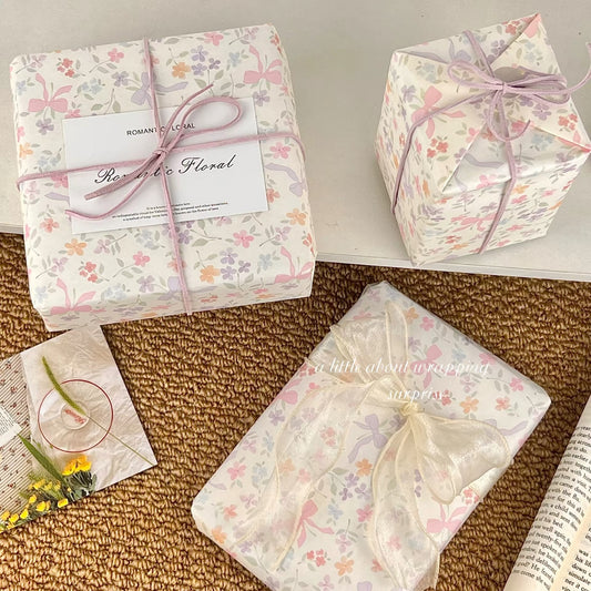 Printed Paper-Floral Bow