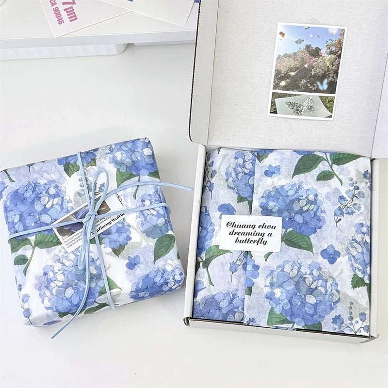 Printed Tissue Paper-Hydrangea