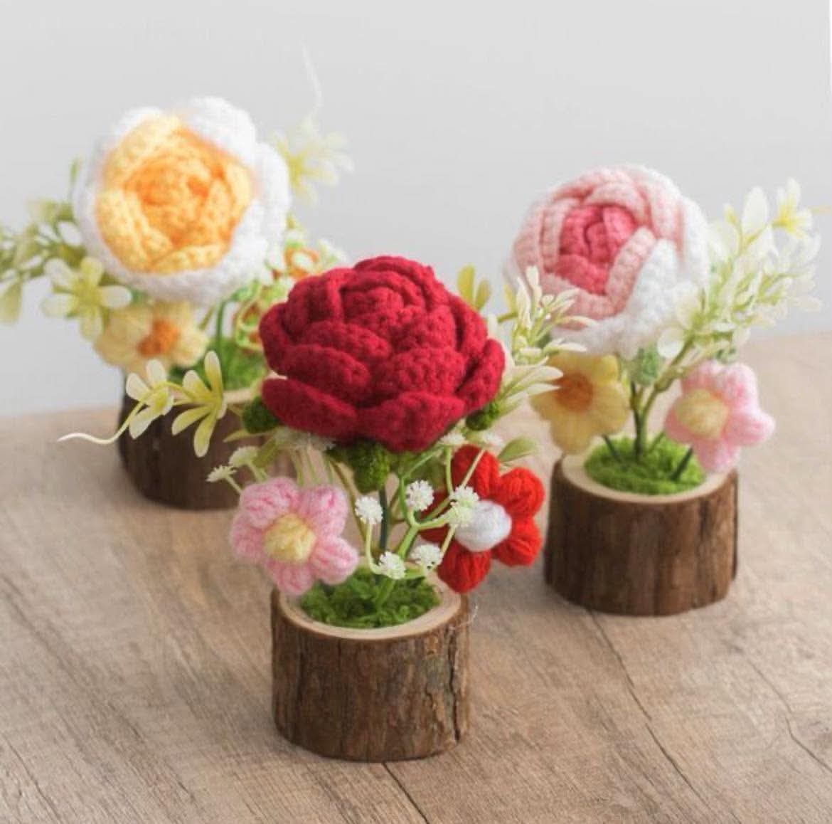 Everbloom Crochet Pot