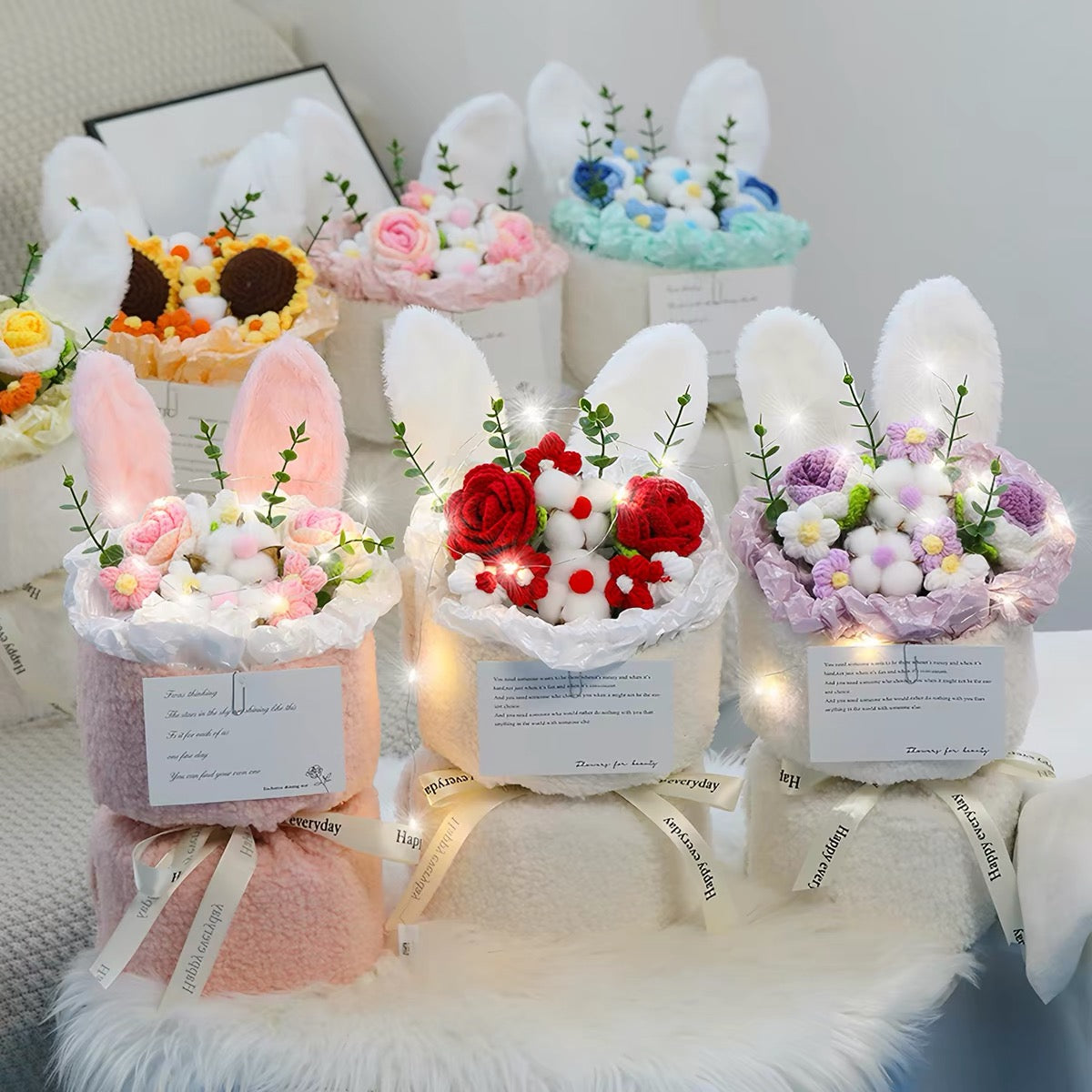 Bunny Crochet Bouquet