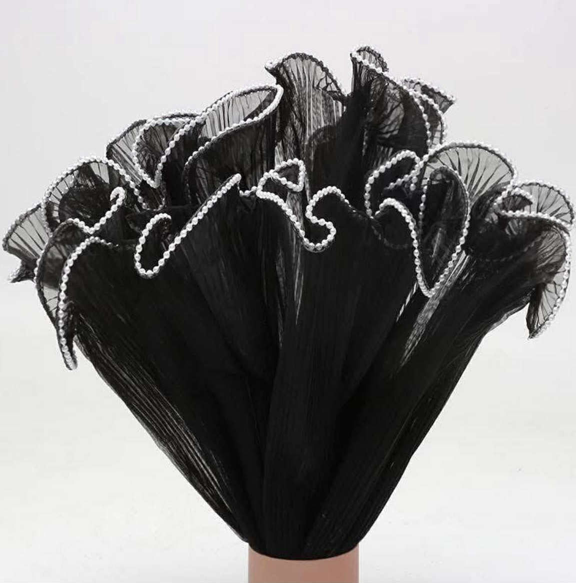 Spray yarn pearl wrap