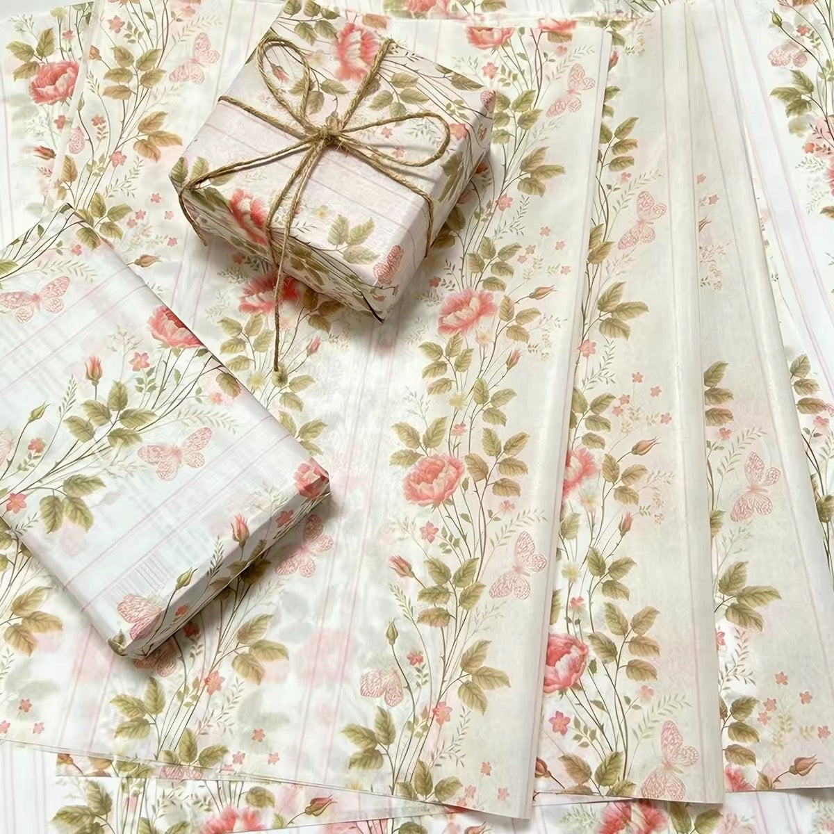Printed Tissue Paper-Pink Floral