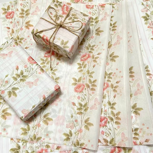 Printed Tissue Paper-Pink Floral