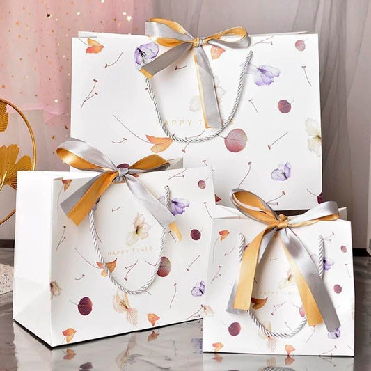 Printed Gift Bags-WHITE