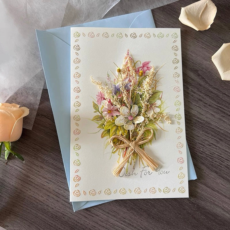 Dried Flower Greeting Card