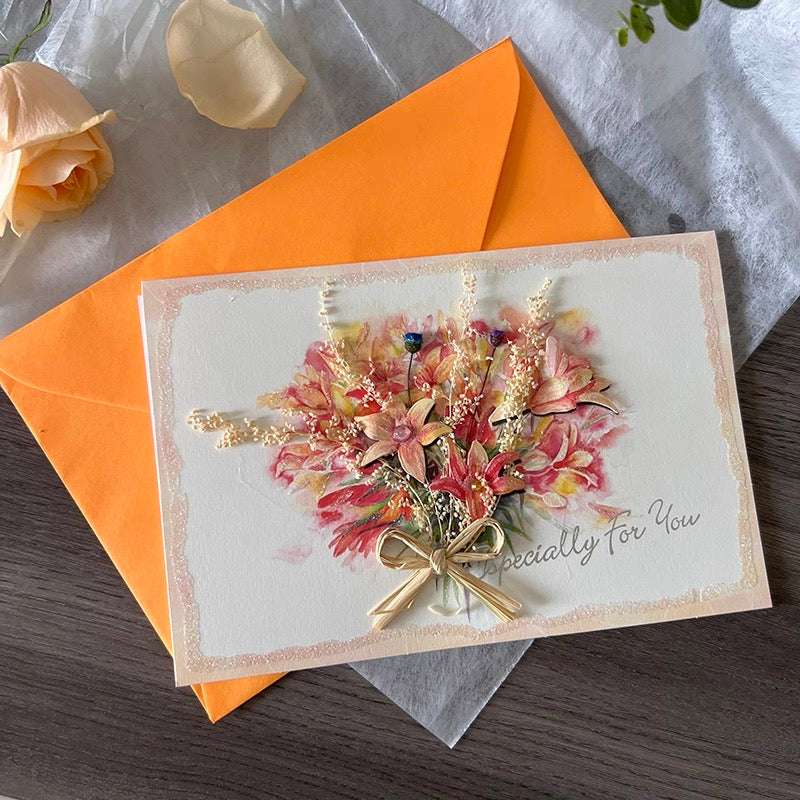 Dried Flower Greeting Card