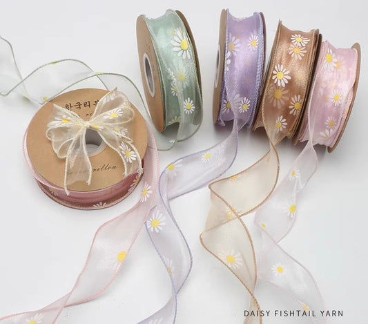Daisy Fishtail Yarn Ribbon
